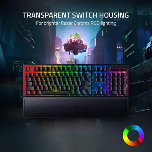 خرید کیبورد گیمینگ ریزر Razer BlackWidow V3 - سوئیچ سبز - تصویر 7