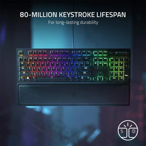 خرید کیبورد گیمینگ ریزر Razer BlackWidow V3 - سوئیچ سبز - تصویر 5