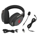 خرید هدست بی سیم گیمینگ ردراگون Redragon Arrow H858 Wireless - مشکی - تصویر 4