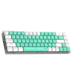 خرید کیبورد - بی‌سیم - Redragon K631 Castor Pro - سفید و نعنایی