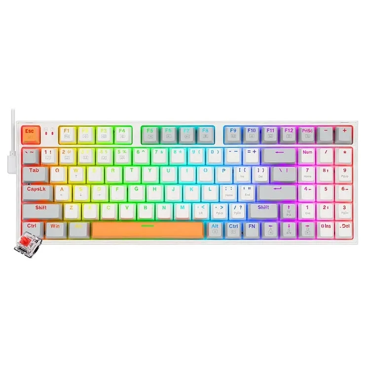 Redragon Kitava K636 WGO RGB خرید کیبورد گیمینگ ردراگون Redragon Kitava K636 WGO RGB - سوئیچ قرمز - تصویر 1