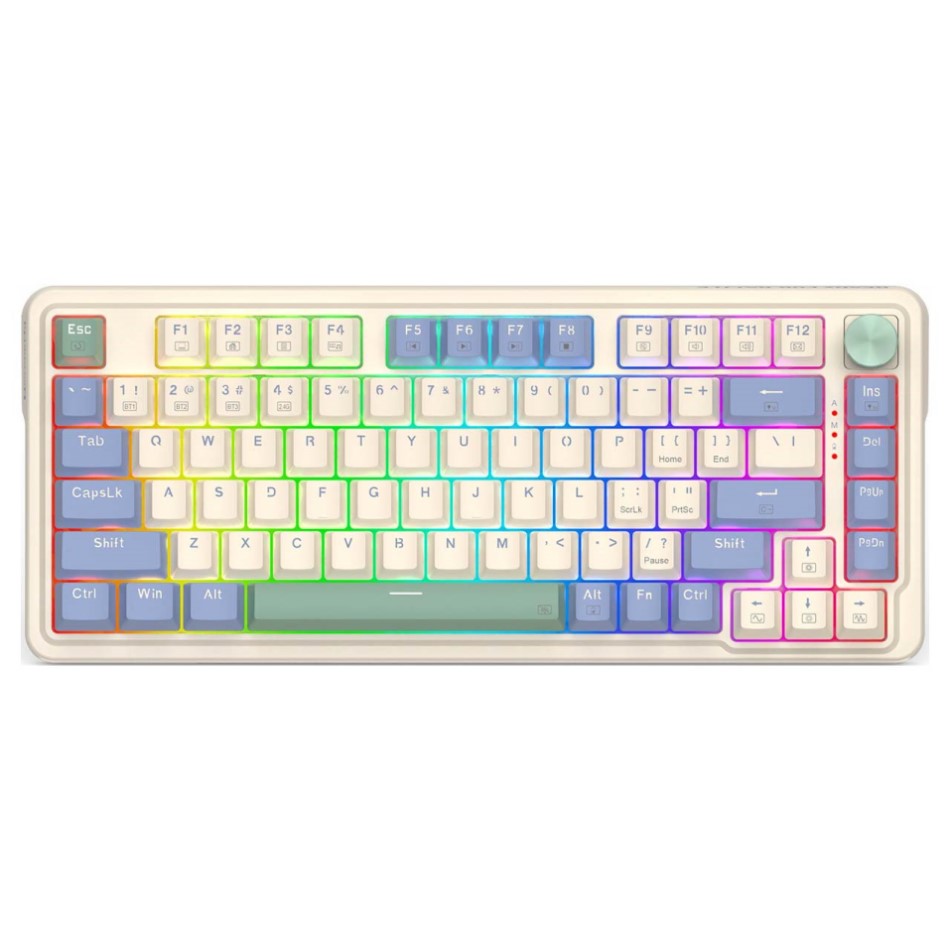 k673cpg-rgb-pro-redragon-ucal-pro-wired-2-4g-bt-keyboard-1 کیبورد بی سیم گیمینگ ردراگون Redragon Geb K673 CPG PRO RGB Wireless - سوئیچ قرمز - تصویر 1