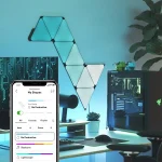 خرید پنل هوشمند روشنایی 9 تکه نانولیف Nanoleaf Shapes Limited Edition Ultra Black Triangles Smarter Kit - تصویر 5